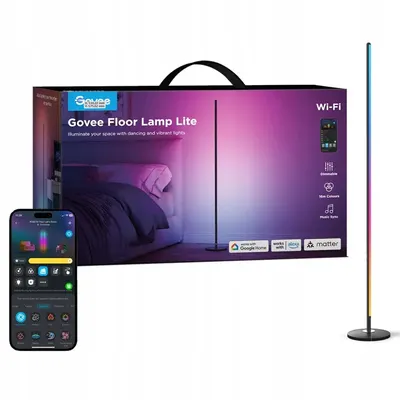Lampion inteligent Govee - Lite, RGBICW, Matter, negru