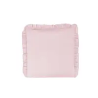 Perna clasica de dormit, MimiNu, Cu husa detasabila cu fermoar, Din bumbac certificat Oeko Tex Standard 100, 40x40 cm, Colectia Royal, Powder Pink