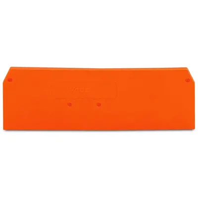 End and intermediate plate; 2 mm thick; orange