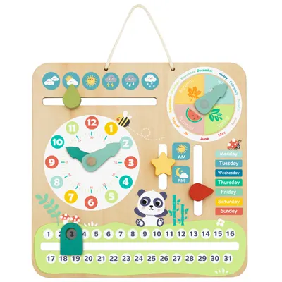 Jucărie educațională din lemn Hi Pando – Calendarul meu primul