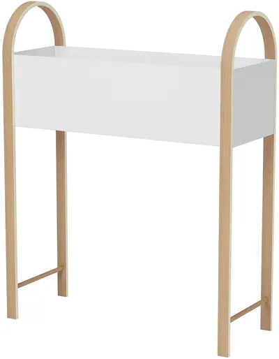 Jardinera Umbra - Bellwood, 71 x 26 x 89 cm, alb-natural