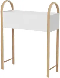 Jardinera Umbra - Bellwood, 71 x 26 x 89 cm, alb-natural