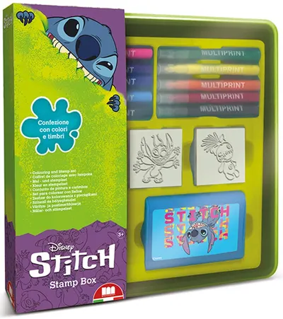 Set de ștampile Multiprint Stitch - 4 buc, cu 10 carioci