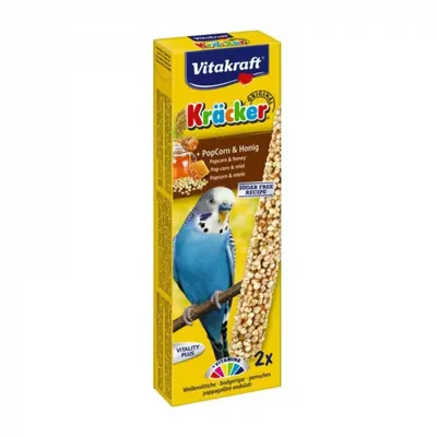 Batoane pentru perusi Vitakraft cu popcorn miere 2 buc