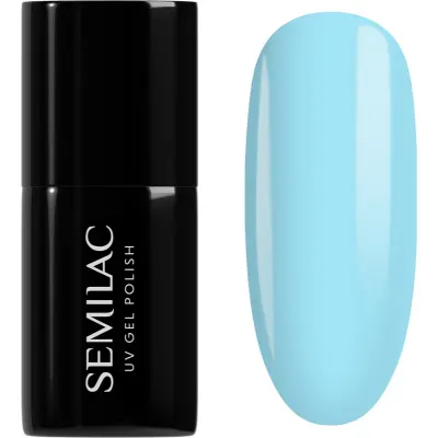 Semilac UV Hybrid One Touch Pastels lac de unghii sub forma de gel culoare 974 Bubbly Blue 7 ml