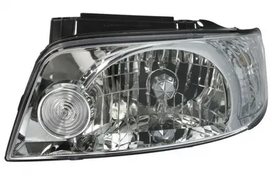 Far fata Dreapta (H4, electric, fara motoras, culoare insert: cromat, culoare semnalizator: transparent) potrivit HYUNDAI MATRIX