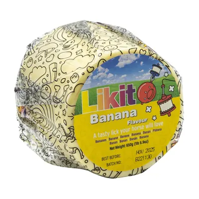 Recompensă echitație Likit Banană 625g Cal și ponei