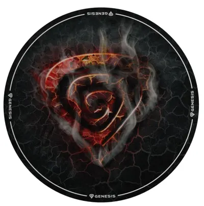 Protecție pentru podea Genesis - Tellur 400 Round Lava, negru