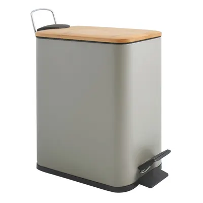 Coș de gunoi taupe cu pedală din oțel 5 l Erik – Spirella