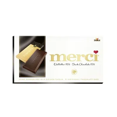 Ciocolata Merci Dark, 72% cacao, 100 g Engros