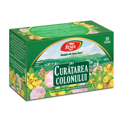 Ceai Curatarea Colonului, 20 plicuri, Fares