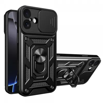 Husa pentru Apple iPhone 17, Techsuit, CamShield, Neagra