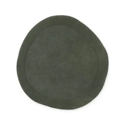 Covor verde închis țesut manual rotund din amestesc de lână ø 160 cm Kari Organic – Villeroy&Boch