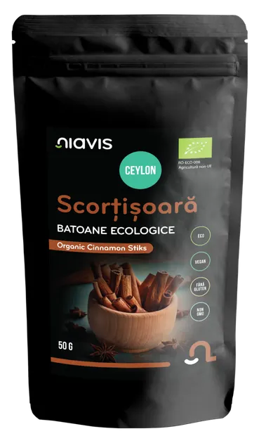 Scortisoara Ceylon Batoane ecologice, 50g, Niavis