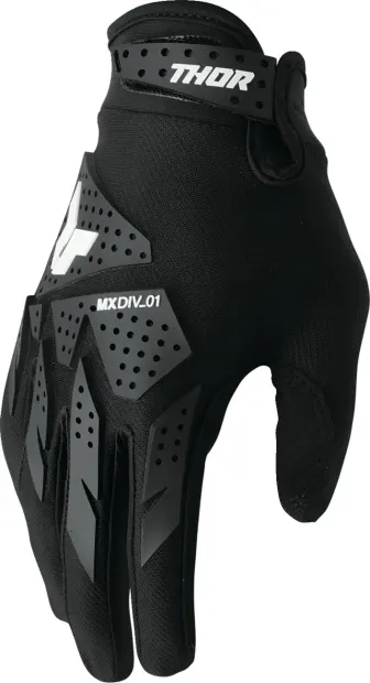 Manusi atv cross Thor Launchmode XP, culoare negru alb, marime L