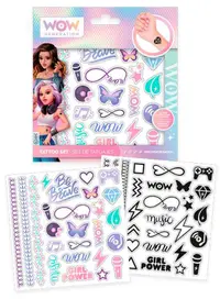 Set de tatuaje WOW Generation - Negru și Color