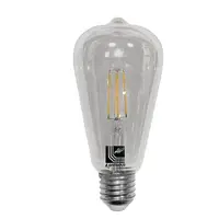 Bec decorativ avocado transparent cu LED COG 6W (≈78w) lumina calda 780lm L 142mm