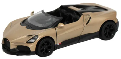 Mașinuță metalică Kinsmart - Bugatti Mistral, 1:36, aurie