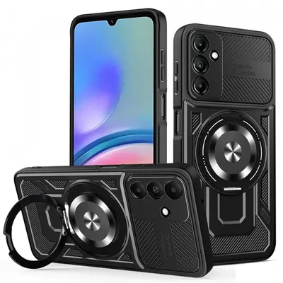 Husa pentru Samsung Galaxy A05s A057, Techsuit, RuggedCam, Neagra