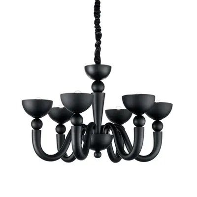 Corp de iluminat suspendat, lustra BON BON SP6 NERO