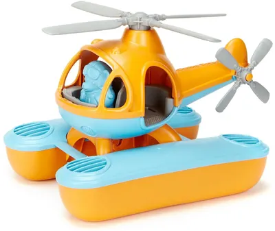 Jucarie pentru copii Green Toys - Elicopter maritim, portocaliu
