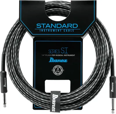 Cablu pentru chitară Ibanez - SI20 CCT, 6.3 mm, 6.1 m, negru/grena