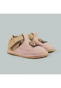 Pantofi Barefoot din piele naturala - Figaro - Roz - Roz