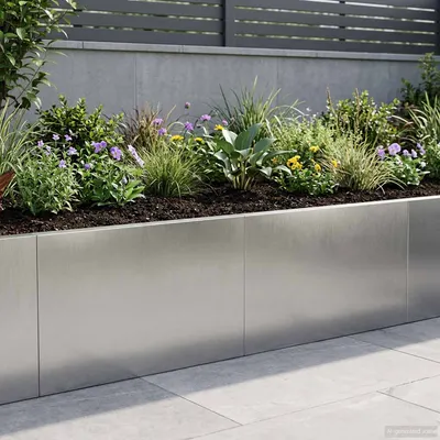 vidaXL Zid de sprijin 2 buc. 60 x 12 x 40 cm Oţel inoxidabil Argintiu