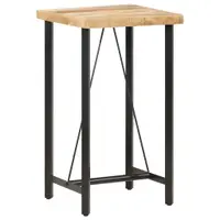Gossi masa de bar, 60 x 60 x 107 cm, lemn de mango nefinisat