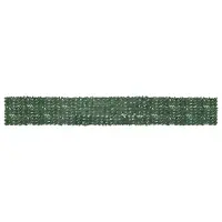 vidaXL Paravan de balcon, frunze verde închis, 600x75 cm