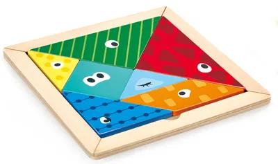 Jocul pentru copii Hape - Tangram, din lemn