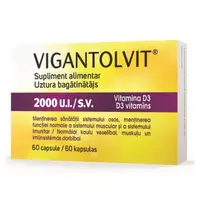 VIGANTOLVIT, Vitamina D3 2000 U.I., Catalent | 60 capsule moi