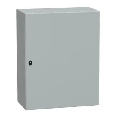 Usa simpla PanelSeT S3D cu plac. mont. H1000xL800xP400 IP66 IK10 RAL7035. S