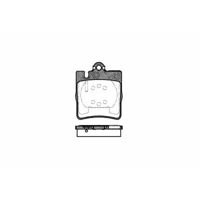 Set placute frana, frana disc REMSA 0709.00