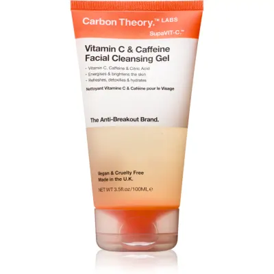 Carbon Theory Vitamin C & Caffeine gel de curățare cu efect energizant cu cafeina 100 ml