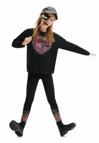 Bluza cu imprimeu grafic - Negru