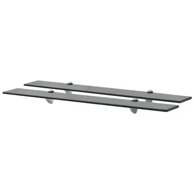 vidaXL Rafturi suspendate, 2 buc., 80 x 10 cm, sticlă, 8 mm