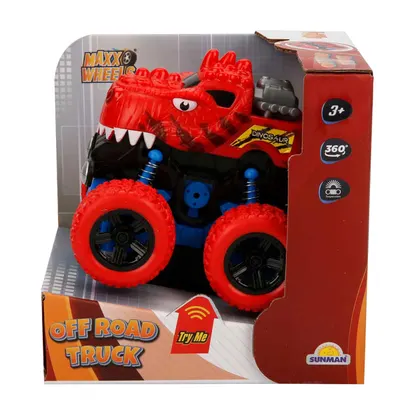 Masina Off Road, Maxx Wheels, Speed Dinosaur, Rosu