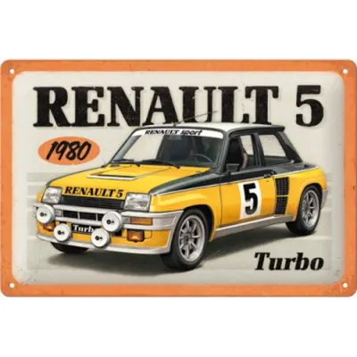 Placuta decorativa, 20X30, Renault - R5 Turbo 1980