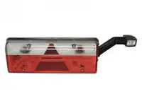 Stop spate dreapta EUROPOINT III (LED, 24V, reflector triunghiular, cu lampa cu brat prelungitor, conector: ASS2.1 7PIN)
