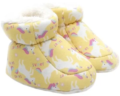 Incaltaminte -Botosei Funny baby - Unicorn, mărimea 19, 11-15 luni , galben