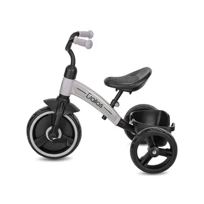 Tricicleta pentru copii Lorelli Dallas Pink 2-6 ani, sezut reglabil in inaltime, greutate admisa 25 kg