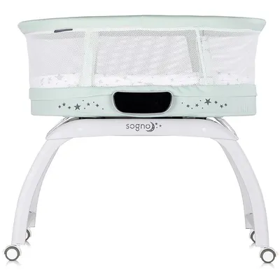 Patut pentru copii Chipolino Sogno 2 in 1 pastel green cu leganare si cantar integrat