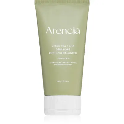 Arencia Green Tea + LHA Deep Pore Rice Cake Cleanser gel intens pentru curatare efect regenerator 150 g