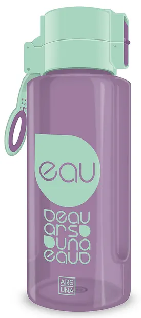 Sticlă de apă Ars Una - Lila si turcoaz, 650 ml