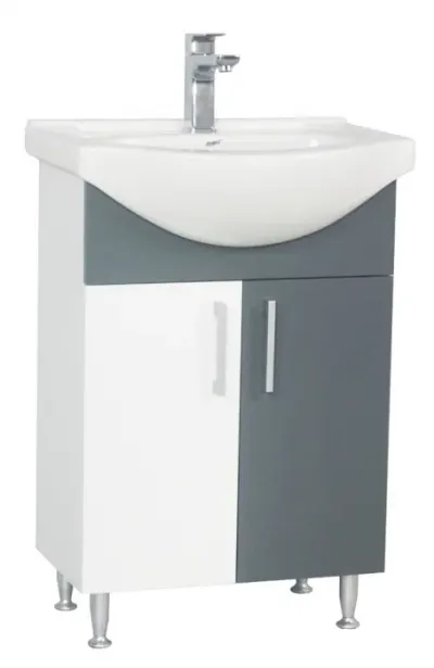 Set Baza si Lavoar seria 001, eco, 55 cm, antracit