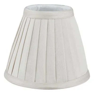 Abajur Yovanna Ivory Faux Silk Pleated Shade 15cm