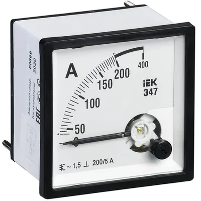 Ampermetru E47 200/5A buton accuracy 1,5 72x72mm