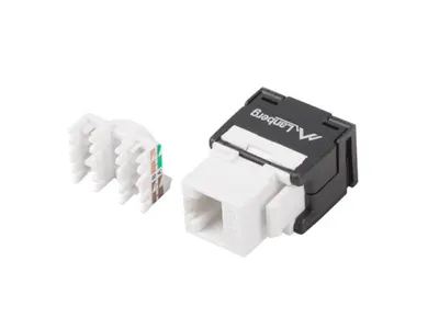 Modul Keystone fără scule RJ45LSA Cat.6 UTP 180°