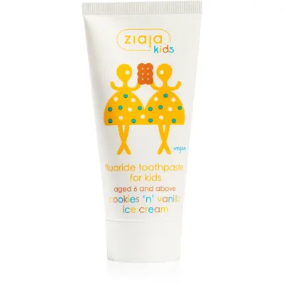 Ziaja Kids Cookies 'n' Vanilla Ice Cream pastă de dinți pentru copii 50 ml